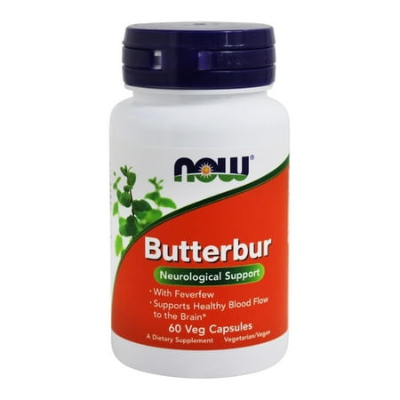Now Foods Butterbur, 60 Vegetarian Capsules-3 Pack