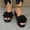 Black, variant on Women's Floral Peep Toe Wedge Sandals, Open Toe Fashionable Casual Summer Flower Pattern Trendy Comfortable Footwear Black 8.5
