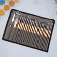 thumbnail image 4 of jifeng 24Pcs Nylon Hair Paint Brush Set Round Pointed Tip Painting Brushes Paintbrushes, 4 of 9