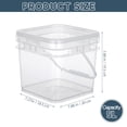 thumbnail image 2 of unbranded Cubo Plástico Transparente Para Almacenamiento De Y Sellantes Con, 2 of 7