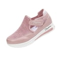 thumbnail image 2 of CHWshoes Shoes For Women Sneakers Slip Ons Canvas Shoes Fashion Casual Summer Low Top Platform Walking Flats Loafers，Pink Size 42, 2 of 8