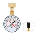Long lasting Stainless Steel Water Pressure Test Gauge 0 200psi Easy