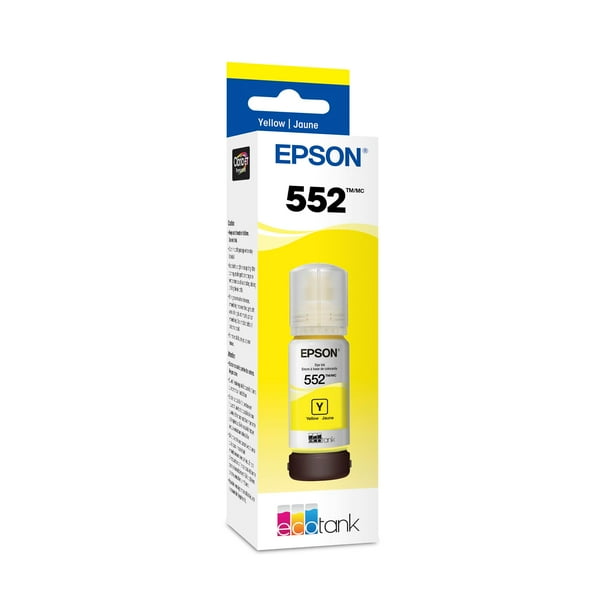 Botella de tinta Epson 552 EcoTank de ultra alta capacidad amarilla 70 ml