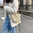 thumbnail image 3 of Hobo Women's Straw Beach Tote Bag Woven Summer Bags Bohemian Vacation Casual Handbag, 3 of 5