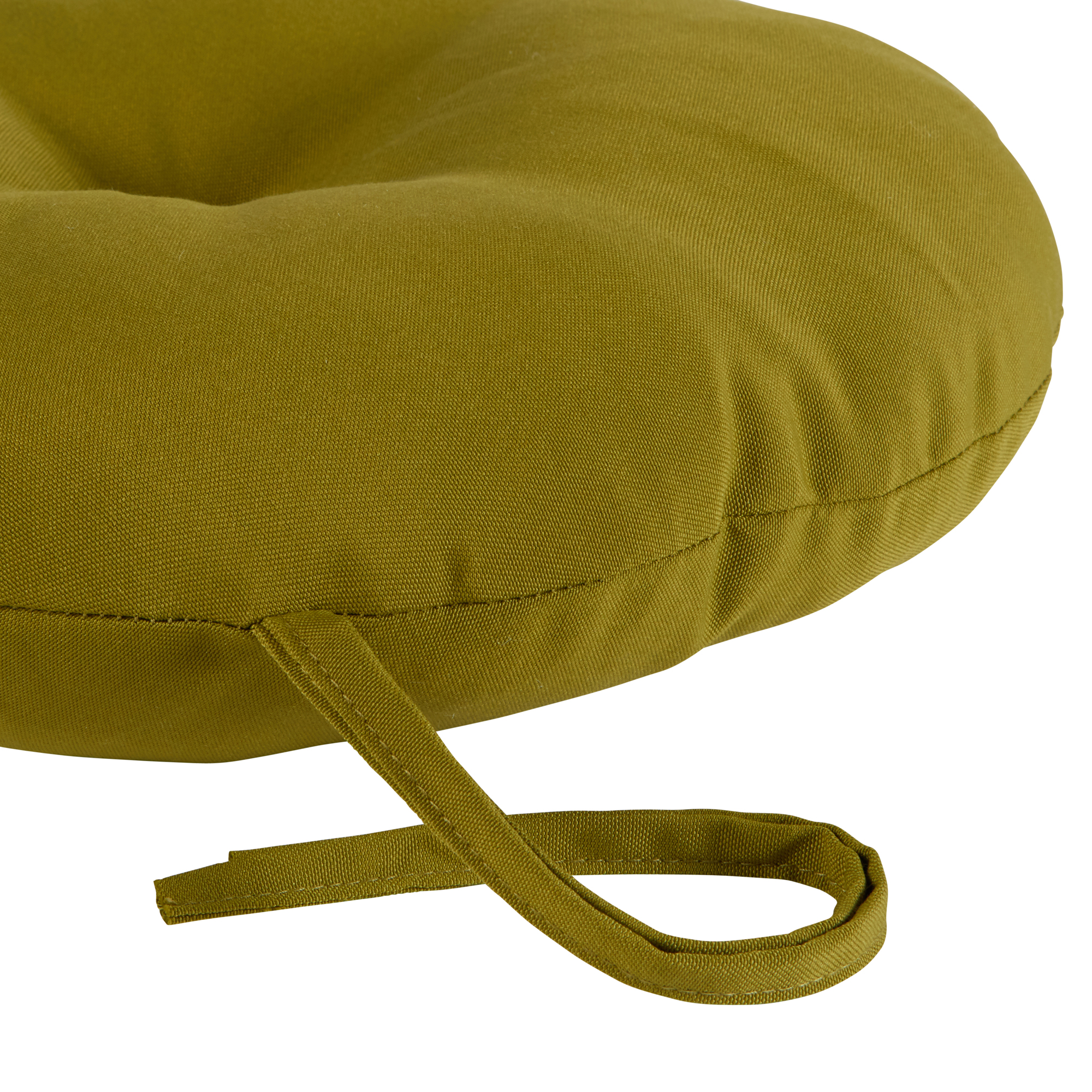 Greendale Home Fashions Kiwi Green 15 in. Round Outdoor Reversible Bistro Seat Cushion (Set of 2) - image 3 of 6