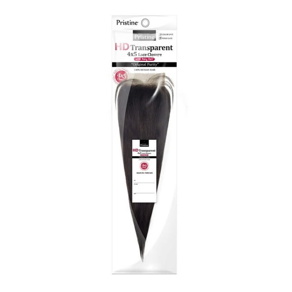 Pristine HD 4X5 HD Transparent Straight Closure