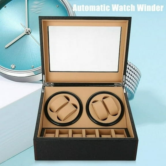 Automatic Rotation Watch Winder Box Display Box Watch Organizer Storage Case