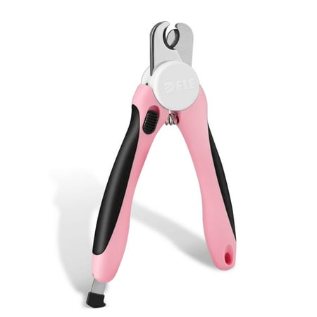 Dog Nail Clipper - Pet Cat Toe Claw Trimmer Scissor Grooming Tool with Stainless Steel Blades File Easy Grip Handle Safety Guard to Avoid Overcutting for Small Medium Large Breed Puppy