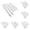 White 6 Packs, variant on 6pcs Drawing Paper Blending Stump Pencil Blending Stump Blending Stump Sketch,One Size,Gray