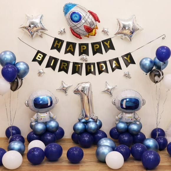 Kit de globos Astronaut 1st Happy Birthday, 74 piezas