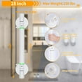 Shower Handle 18 Inch Grab Bars for Bathtubs and Showers Suction Bar