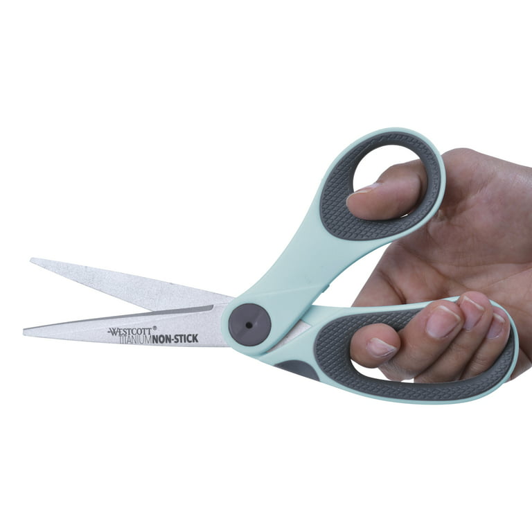 Westcott Titanium Non Stick 8 inch Bent Craft Scissors
