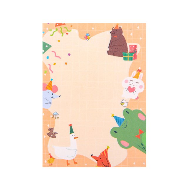 CAROOTU Self Sticky Notes Colorful Creatives Tearable Self-Stick Pad Notes for Office School Home New