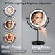 thumbnail image 4 of Espejo de maquillaje GURUN, luz LED recargable con aumento de 10x, 4 of 7