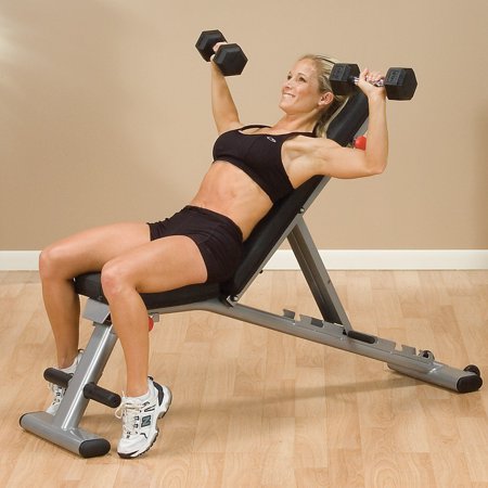 Body Solid Folding Adjustable Multi-Use Exercise Lifting Workout Bench | GFID225, sit up bench reviews,home workout set,1000 lb capacity weight bench