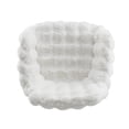 thumbnail image 4 of Fiona Rolling Adjustable White Cloud Bubble Office Chair with Chrome Base, 4 of 16