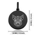 thumbnail image 2 of Stainless Steel Geometric Polygon Pig Animal Round Medallion Pendant Necklace, 2 of 3