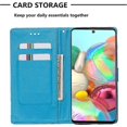 thumbnail image 4 of Compatible With Samsung Galaxy A71 4g Case Leather Flip Wallet Cover With Card Slot Holder Kickstand Pattern - Heart Butterfly, 4 of 5