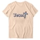 thumbnail image 2 of Fiudx Camisas para Mujer Blusa de Manga Corta con Estampado de Moda para Mujer, Divertida Camiseta con Cuello Redondo, 2 of 3