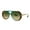 Leopard green frame, variant on Modern Square Frame Sun Glasses Retro Pattern Double Bridge Design Polarized UV400 for Teens Outdoor Adventures