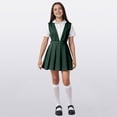 thumbnail image 2 of Girls Summer Dresses Girls School Scooter Skirt Stretchy Overall Dresses, 2 of 9