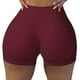 thumbnail image 2 of Fotbe Maroon Shorts Sin Costuras – Shorts Deportivos de Cintura Alta para Mujer, Elásticos para Gimnasio, Yoga, Running o Ciclismo-Small, 2 of 8