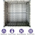 thumbnail image 6 of Ovios Outdoor Coffee Table Wicker Patio Furniture Set Rattan Side Tea Tables with Glass Top for Backyard, 6 of 7