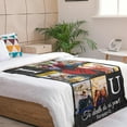thumbnail image 5 of Personalized Fleece Throw Pictures Blanket for Family Friends Pets Custom Blankets with 1-9 Photo Collages for Mother's Father's Day Christmas Birthday as Souvenirs and Unique Gifts(50*60 in), 5 of 6