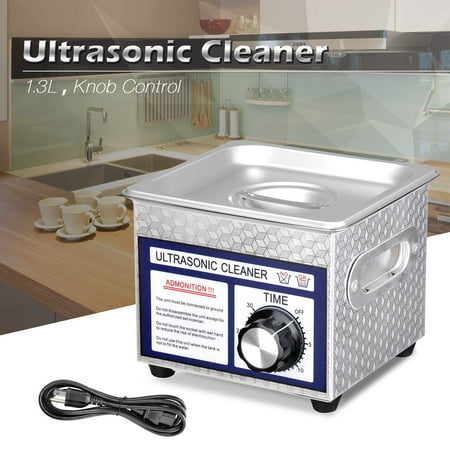 1.3L(1/3 Gallon) Ultrasonic Cleaner 60W w/ Timer Jewelry Glasses Tattoo Dental Home health Care