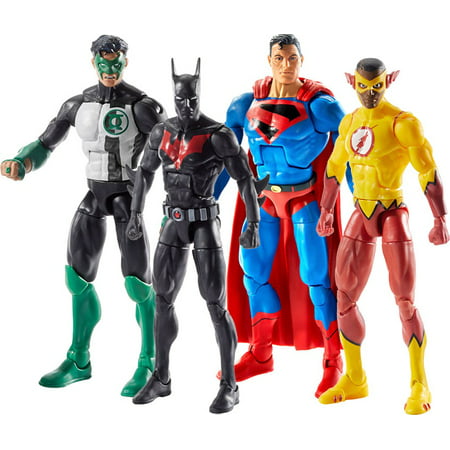 DC Multiverse Lobo Series Batman, Kyle Rayner, Kid Flash & Superman Set of 4 Action