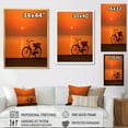 thumbnail image 4 of Designart "Dusk Twirl I" Bicycle Floater Framed Wall Art Living Room, 4 of 5