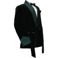 thumbnail image 2 of Men Smoking Jacket Black,Quilted Robe Classic Fit, Wedding Party Wear Smoking Jacket for Men&nbsp;, 2 of 5