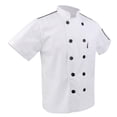 thumbnail image 4 of 4 Uds. de uniformes de para hombres y mujeres, chaqueta de , para proteger de cocina Hugo chaqueta de chef para hombres mujeres, 4 of 10
