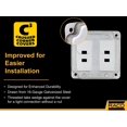 thumbnail image 2 of Hubbell-Raco 809U 2 Gang Square Steel Box Cover, 2 of 5