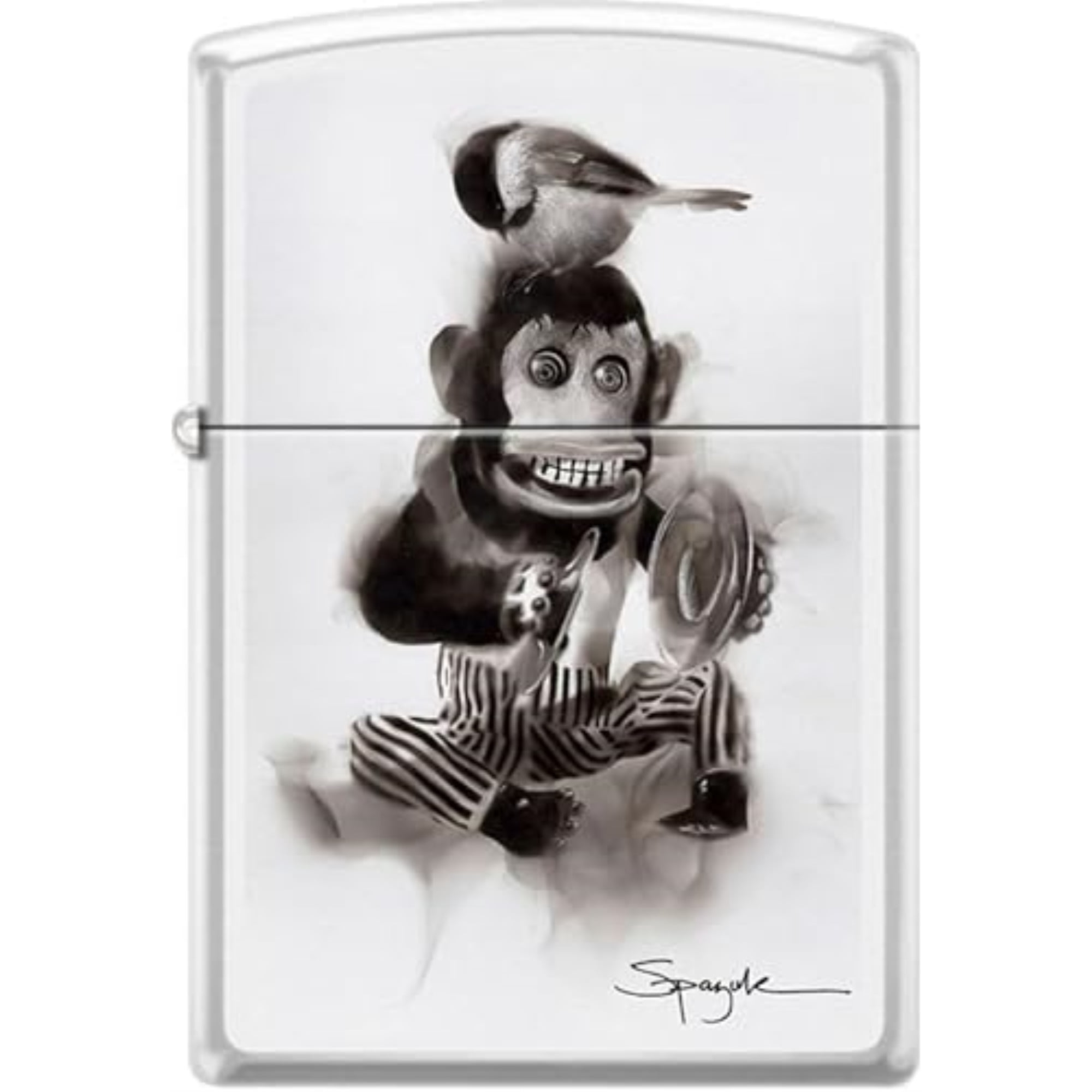 2024 ZIPPO Steven Spazuk Monkey White Matte