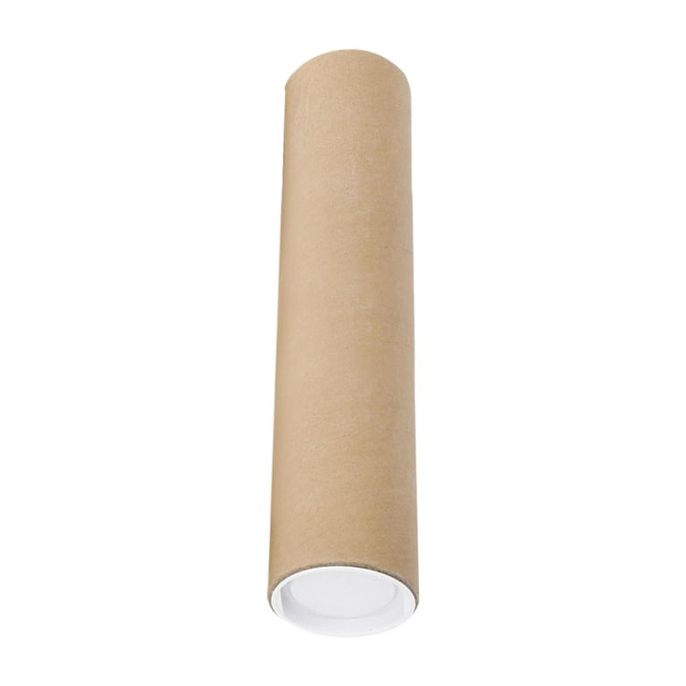 Poster Tubes with Caps Storage Large Round Cardboard Postal Tube Protector  Tube Packing Tubes for Roll Blueprint Poster Document Shipping 19.7inch
