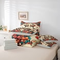 thumbnail image 6 of Homewish Romantic Couple Skeleton Twin Bedding Sets 7-Piece, Retro Rustic Flower Floral Bedding Comforter Set, Mandala Bohemian Style Reversible Sheet Sets, Lightweight Room Decor, 6 of 8