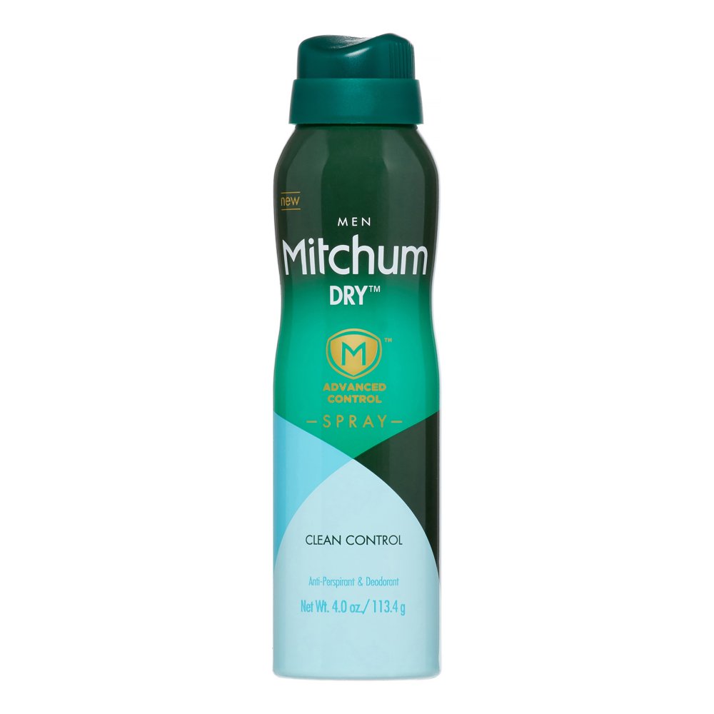Mitchum Dry Advanced Control Spray Deodorant, Clean Control, 4.0 Oz
