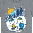thumbnail image 3 of Peanuts - Charlie Brown And Linus Skiing - Toddler And Youth Short Sleeve Graphic T-Shirt, 3 of 6