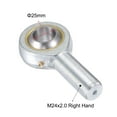 thumbnail image 3 of Unique Bargains POS25 Roulement d'Extrémité de Tige 25 mm d'Alésage Roulement d'Articulation Auto-Lubrifié M24x2.0 Filetage Mâle Main Droite, 3 of 6