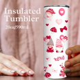 thumbnail image 6 of valentine Gnomes heart tumbler with Lid and Straw,Valentine''s Day Gifts for Wife Girlfriend Bride Skinny Tumbler, Wifey Stainless Steel Insulated Tumbler, Wife, Bride, 6 of 6