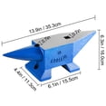 thumbnail image 2 of KFFKFF 22Lbs Steel Single Horn Anvil, Ideal for Blacksmithing and Jewelry Making, Features Round and Square Holes, Sturdy and Reliable Metalworking Tool, 2 of 9