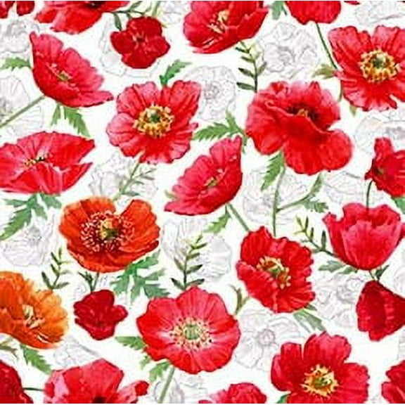 This & That Xi - Poppies - 30651-Z- Qt Fabrics