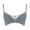 Blue, variant on Womens Trendy Solid Lifting Gathered Structure Soft Support Everyday Bras