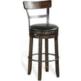 thumbnail image 3 of Pemberly Row Wood Bar Stool Chair in Tobacco (Set of 2), 3 of 17