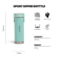 thumbnail image 3 of Vaso de viaje Igloo Sports Sipper 600 mL acero inoxidable Seafoam, 3 of 8