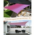 thumbnail image 4 of Sun Shade Sail 8x10Ft Gradient Rose Red and Purple Uv Block Sunshade Canopy Outdoor Shade Cover Rectangle Shade Cloth For Patio Garden Yard Deck Pergola, 4 of 6