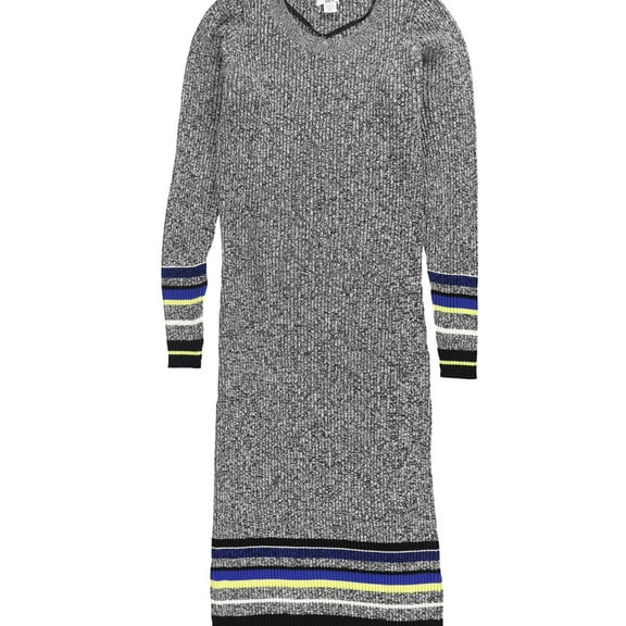 Bar Iii Womens Striped Sweater Dress