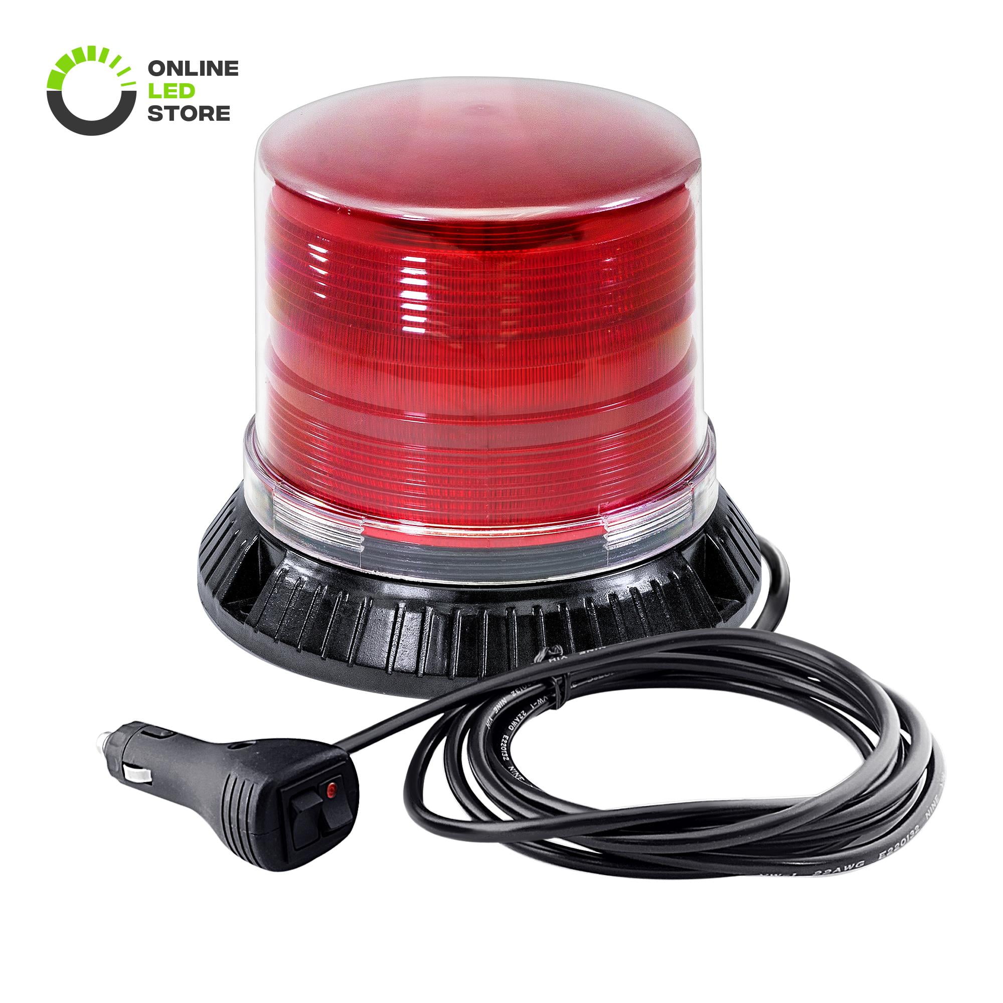 Emergency Strobe LED Beacon Light [12 Watt] [14 Modes] [Powerful