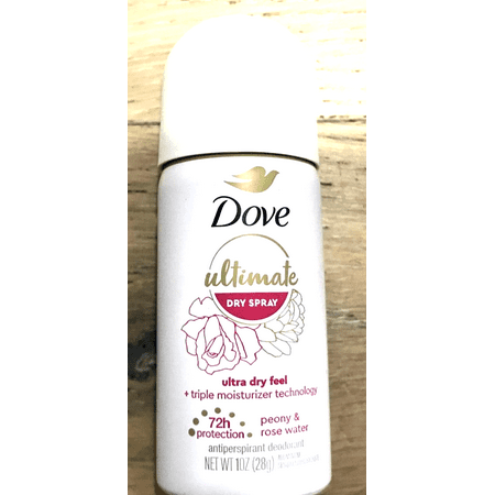 1 Dove Ultimate Dry Spray Deodorant Cucumber Mint Travel Size 1 oz New